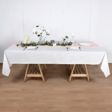 White Airlaid Paper Tablecloth - The Perfect Addition to Your Event Decor