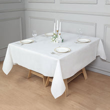 White Airlaid Square Soft Linen Feel Tablecloth 70 Inch x 70 Inch Disposable