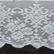 Rectangular Oblong 60 Inch x 126 Inch Tablecloth In Premium Lace White