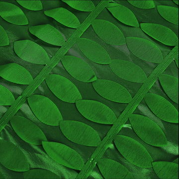 Elevate Your Event Decor with Green 3D Leaf Tablecloth