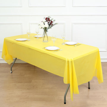 Enhance Your Table Setting with a Yellow PVC Tablecloth