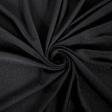 Stretch Spandex 4 Feet Rectangular Table Cover In Black#whtbkgd