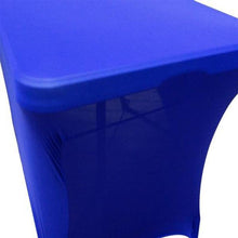 5 Feet Royal Blue Stretch Spandex Rectangular Tablecloth