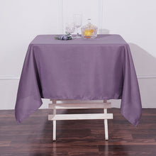 54 Inch Square Tablecloth in Violet Amethyst Polyester