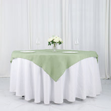Square Washable Sage Green in Polyester Table Linen Overlay 54 Inch