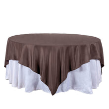 Chocolate Square Table Overlay 70 Inch Polyester