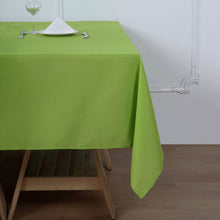 70 Inch Square Table Overlay In Apple Green Polyester 