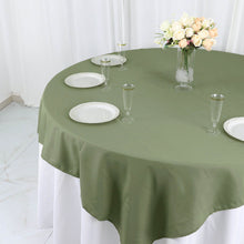 Square Table Overlay 70 Inch Eucalyptus Sage Green Polyester