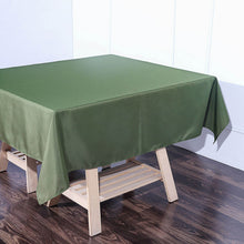 70 Inch Square Tablecloth Olive Green Polyester