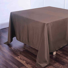 Polyester Tablecloth in Chocolate Seamless 90 Inch Square
