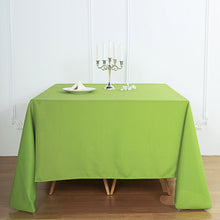 Square Polyester Apple Green Tablecloth 90 Inch