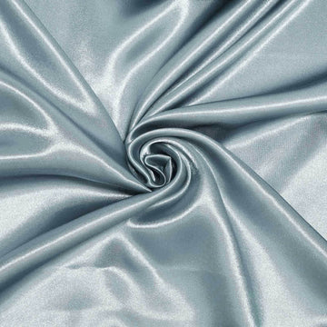 Create Unforgettable Memories with the Dusty Blue Seamless Satin Round Tablecloth 108