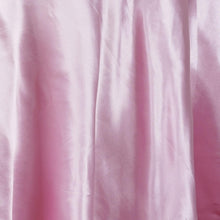 120 Inch Satin Pink Round Tablecloth