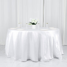 132 Inch Seamless White Round Tablecloth