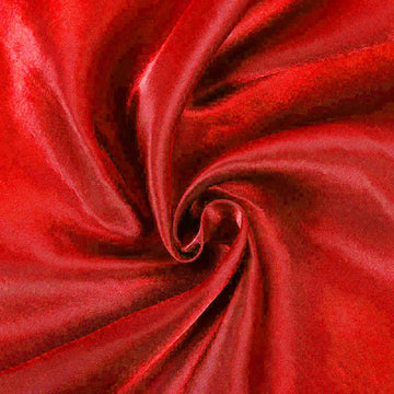 Add a Dash of Swanky Urbanity with the Red Seamless Satin Tablecloth