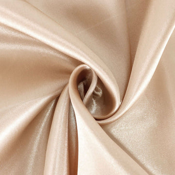 Create a Memorable Atmosphere with the Nude Satin Seamless Rectangular Tablecloth