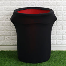Products 41-50 Gallons Black Stretch Spandex Round Trash Bin Container Cover