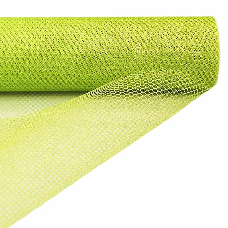19x10 Yards Green Polyester Mesh Fabric