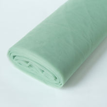 Tulle Sheer Fabric Spool Roll in Sage Green Color 108 Inch x 50 Yards          