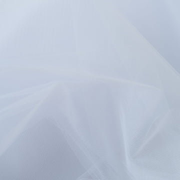 White Tulle Fabric Bolt for DIY Craft Projects