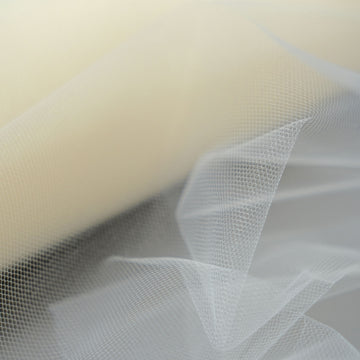 Create Stunning Ivory Wedding Decor with Our Tulle Fabric Bolt
