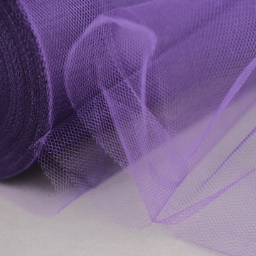 Elegant Purple Tulle Fabric Bolt for Stunning Event Decor