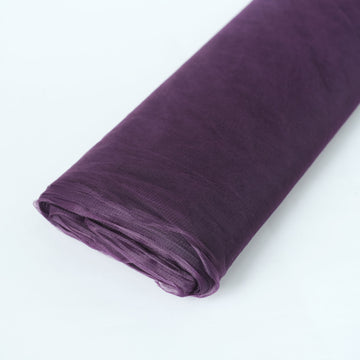 Elevate Your Event Decor with Eggplant Tulle Fabric Bolt