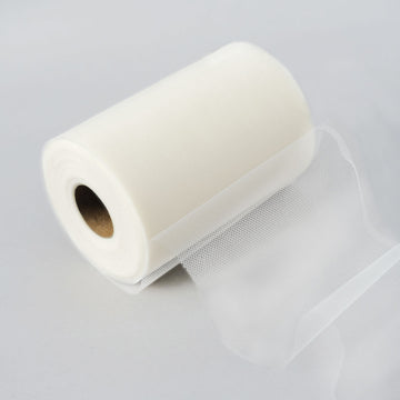 Unleash Your Creativity with the Ivory Tulle Fabric Bolt