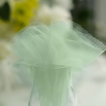 Transform Your Party Favors with Sage Green Tulle Circles
