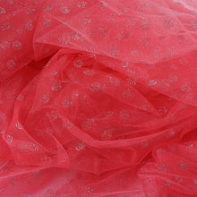 Glittered Polka Dot Tulle Fabric - Rose Quartz - 54" x 15 Yards#whtbkgd