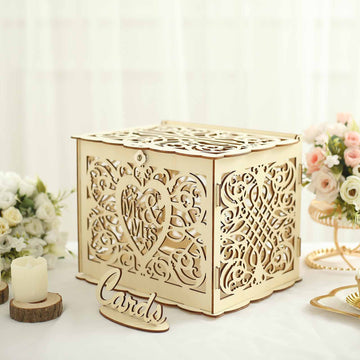 DIY Hollow Card Box with Lock and Key - A Treasure for Every Couple
