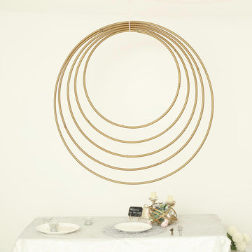 Unleash Your Creativity with the Gold Heavy Duty Metal Hoop Wreath