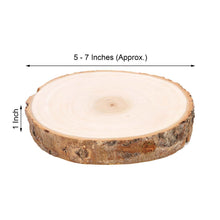 7" Dia - Rustic Natural Wood Slices, Round Poplar Wood Slabs, Table Centerpieces