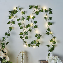 7 ft Warm White 20 LED Ivy Garland Battery Operated Fairy Lights