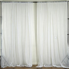 White Fire Retardant Sheer Organza Drape Curtain Panel Backdrops With Rod Pockets - 10ftx10ft
