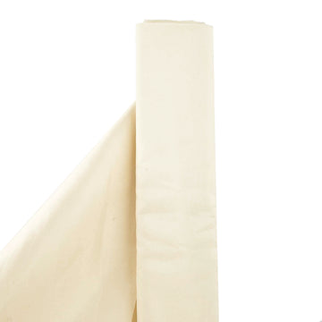 Beige Polyester Fabric Bolt, DIY Craft Fabric Roll 54"x10 Yards