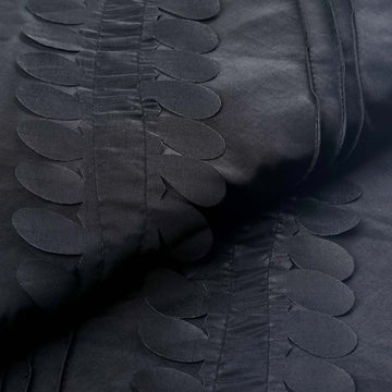 Elegant Black Petal Taffeta Fabric for Stunning DIY Craft Projects