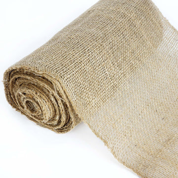 Natural Jute Burlap Fabric Roll for Crafts and Decorations