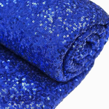 Royal Blue Premium Sequin Fabric Bolt for Stunning Event Decor