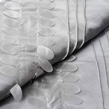 54inch x 5 Yards Silver Petal Taffeta Fabric Bolt, Leaf Taffeta DIY Craft Fabric Roll#whtbkgd