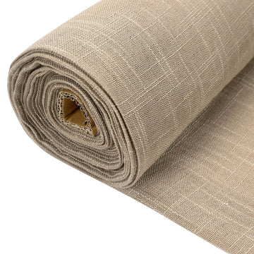 Taupe faux Burlap Fabric Roll, Jute Linen DIY Fabric Bolt 54"x10 Yards