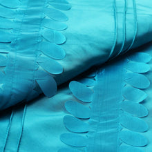 54inch x 5 Yards Turquoise Petal Taffeta Fabric Bolt, Leaf Taffeta DIY Craft Fabric Roll#whtbkgd