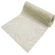 12" x 10 Yards | Taffeta Fabric Roll | Zebra Print Fabric by the Yard | Zebra Fabric Animal Print - Ivory