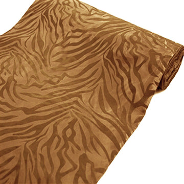 Taffeta Fabric Roll Zebra Print Fabric by the Bolt Zebra Fabric Animal Print - Gold 54" x 10 Yards