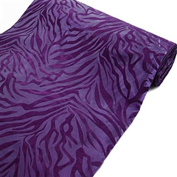 Taffeta Fabric Roll Zebra Print Fabric by the Bolt Zebra Fabric Animal Print - Purple 54" x 10 Yards