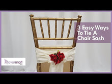 5 Pack Eggplant Embroidered Organza Chair Sashes 7"x108"
