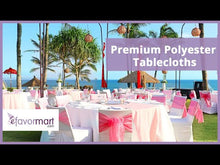 Black Seamless Premium Polyester Rectangular Tablecloth 220GSM 60"x102"