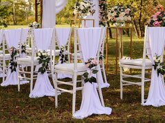 How Do You Attach Flowers To Aisle Chairs?