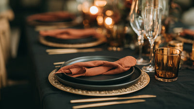 Elegant Halloween Table Decor Ideas in Black, Orange & Gold