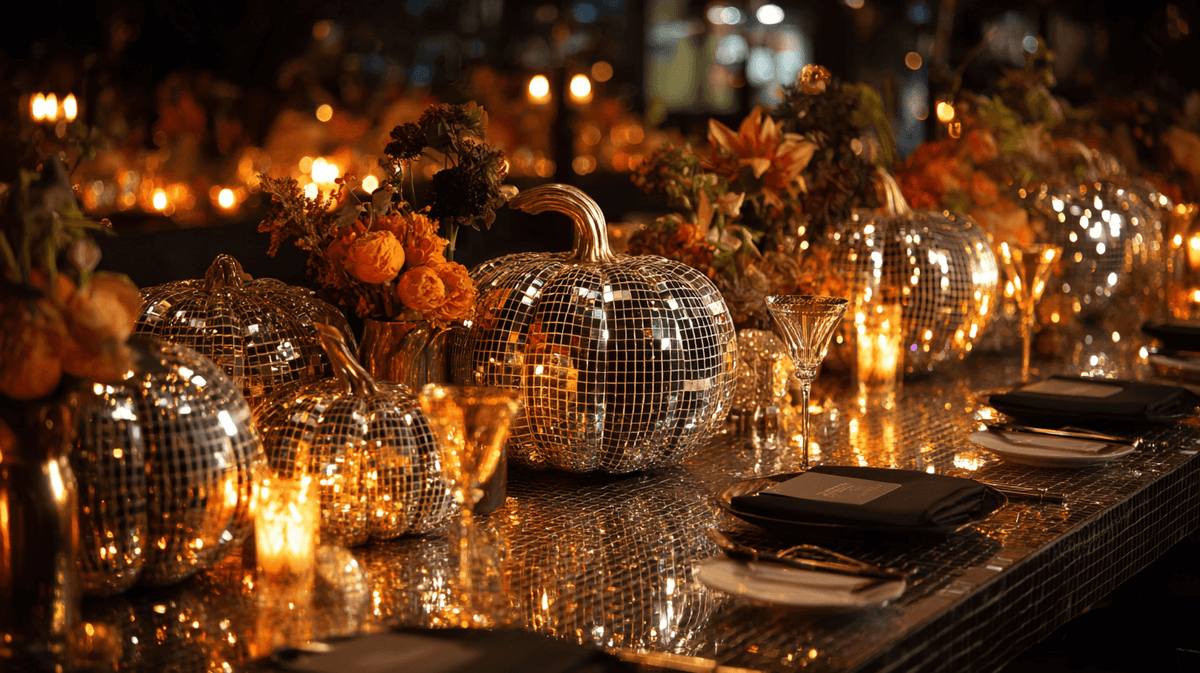 How to Make DIY Disco Ball Pumpkins for Halloween